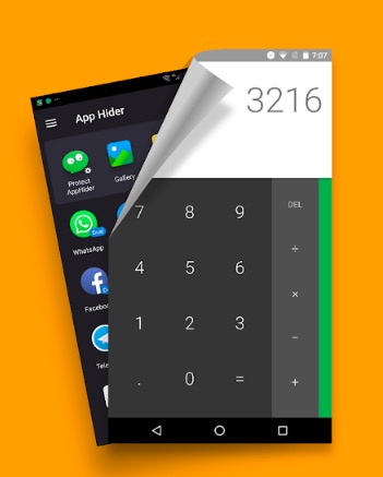 app hider hidden in the form of calculator and locked by a passcode
