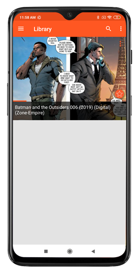 batman series local comics displayed in astonishing comic reader android app