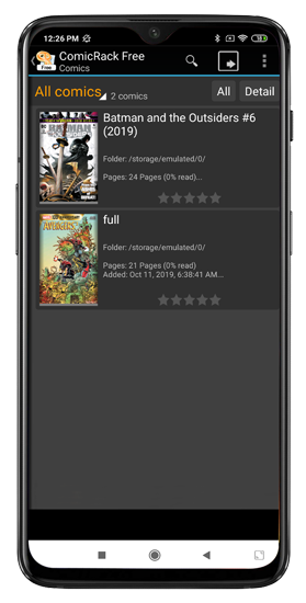local comic readers in comic rack free android app