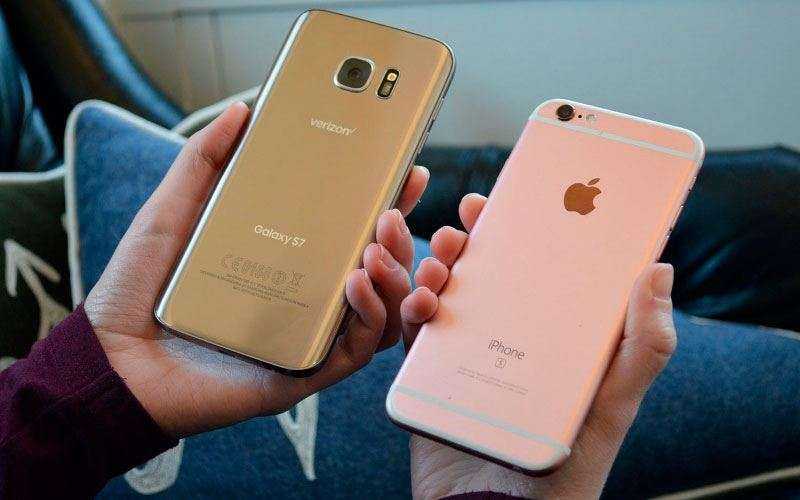 Samsung Galaxy S7 и Apple iPhone 6S Plus cpflb