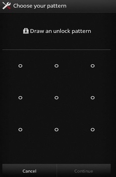 reset android pattern lock