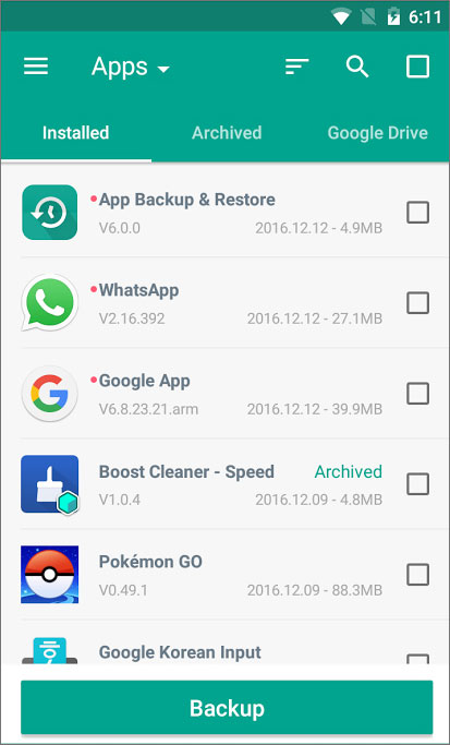 app backup and restore
