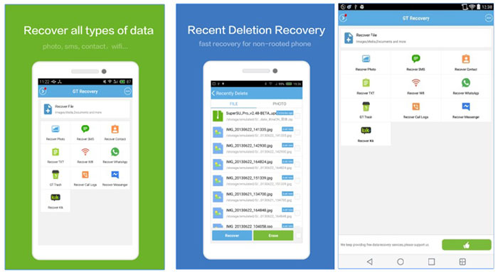 recover deleted contacts with android app