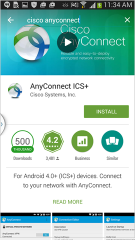 install Cisco AnyConnect ICS+