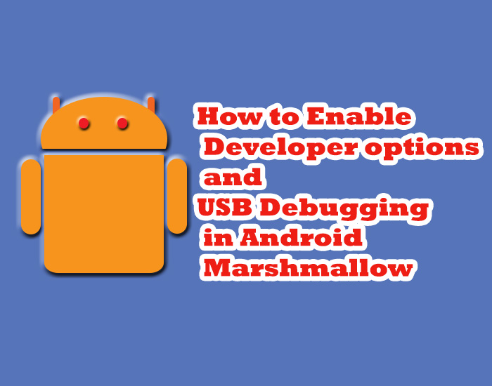 enable usb debuging in android marshmallow
