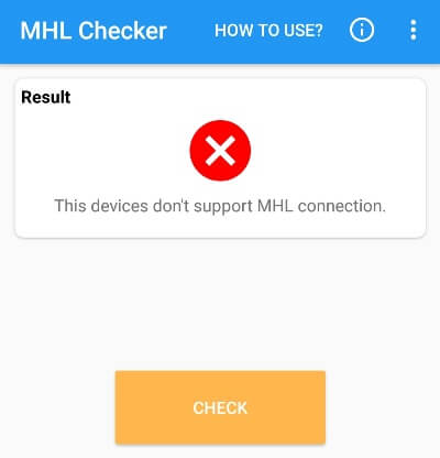 MHL как узнать поддерживает телефон или нет