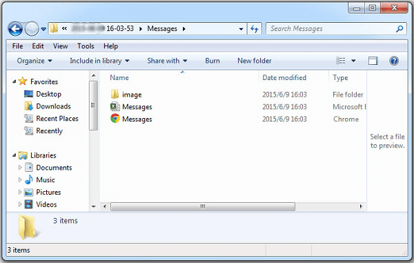 view recovered sms on pc