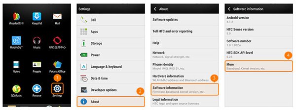 Open Developer Options HTC