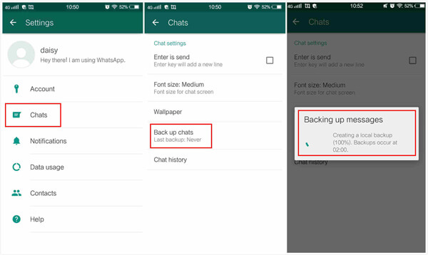 Передача сообщений WhatsApp с Android на iPhone