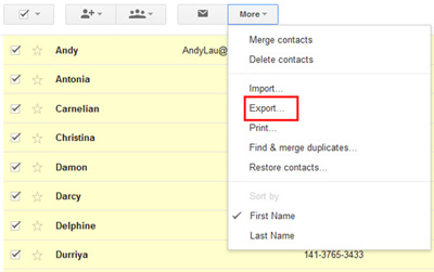 sync android contacts to gmail