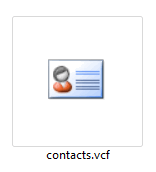 VCF file with all your Google contacts