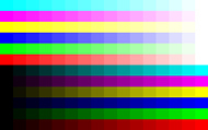 16-level color gradation (1280 × 800 dots)