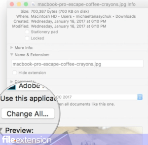 Associate software with NOMEDIA file on Mac