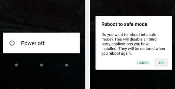 reboot android to safe mode bypass screen lock