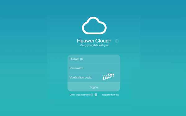 sign in Huawei Cloud+