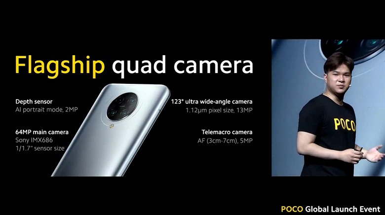 Snapdragon 865, экран Super AMOLED без вырезов, 64 Мп и 4700 мА·ч за 500 евро. Представлен убийца флагманов Poco F2 Pro
