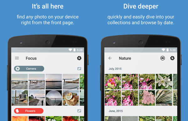 Focus - Picture Gallery is one of the 5 Best Free Gallery Apps for Android 2019.