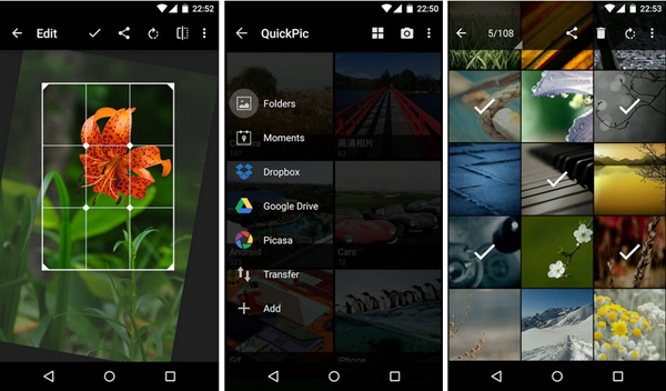 QuickPic is one of the 5 Best Free Gallery Apps for Android 2019.