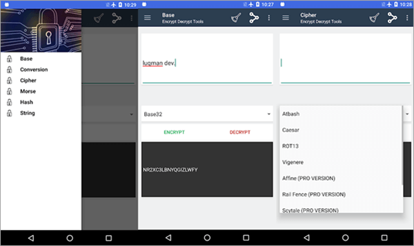 Encrypt Decrypt Tools is Top Hacking Apps for Android Phones without Root.