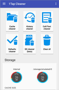 data cleaner for android - 1tap cleaner