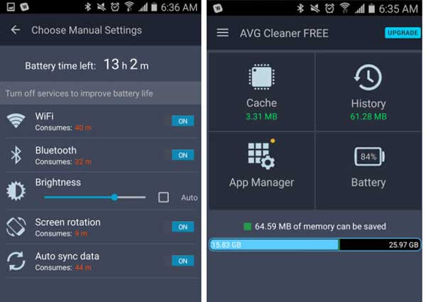 clean android junk files with avg cleaner