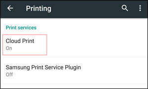 print my contact list with cloud print