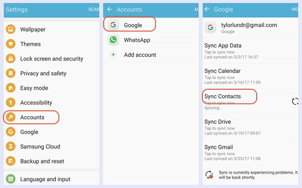 transfer contacts from lg g3 to computer