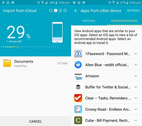 export icloud backup files to android