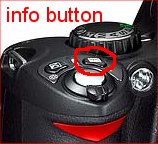 info button on Nikon D40
