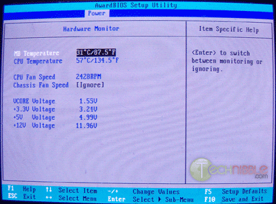 Monitoring the CPU Temp in BIOS