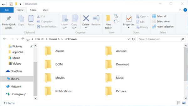 delete android files from computer
