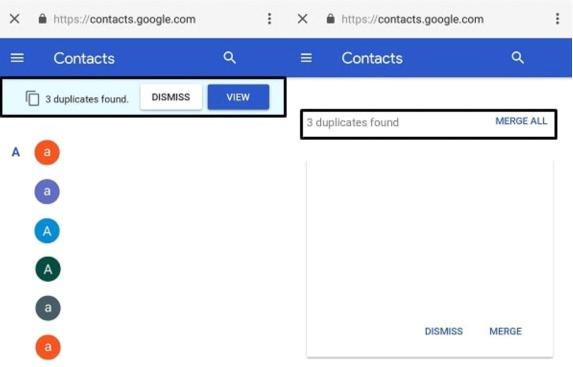 Delete Duplicate Contacts in Gmail