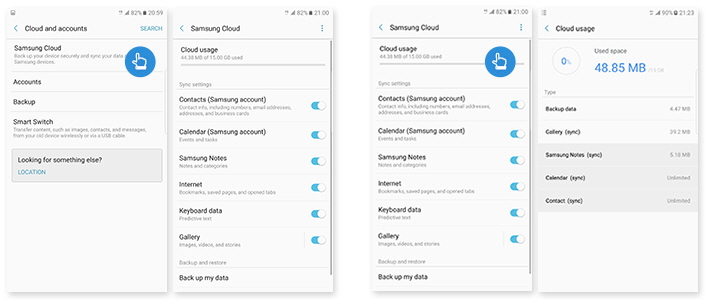 restore from samsung cloud
