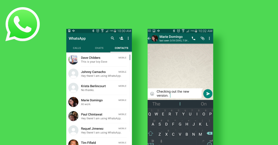 whatsapp messenger, secure messaging app, free chat app
