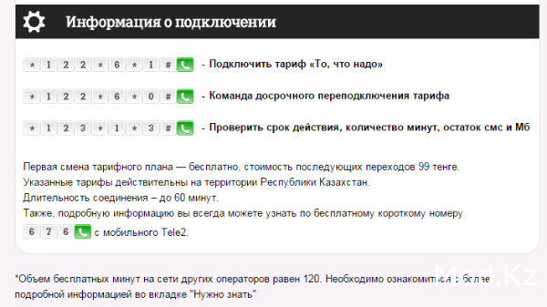Переподключение тарифа то что надо: Тариф «То, что надо» от Теле2 в Казахстане